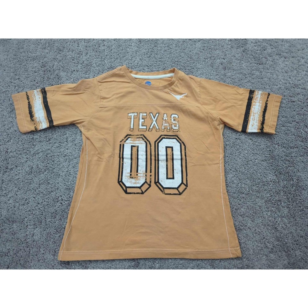 Texas Longhorns T Shirt Womens L Short Sleeve NCAA Football‎ 00 KA Inc Orange